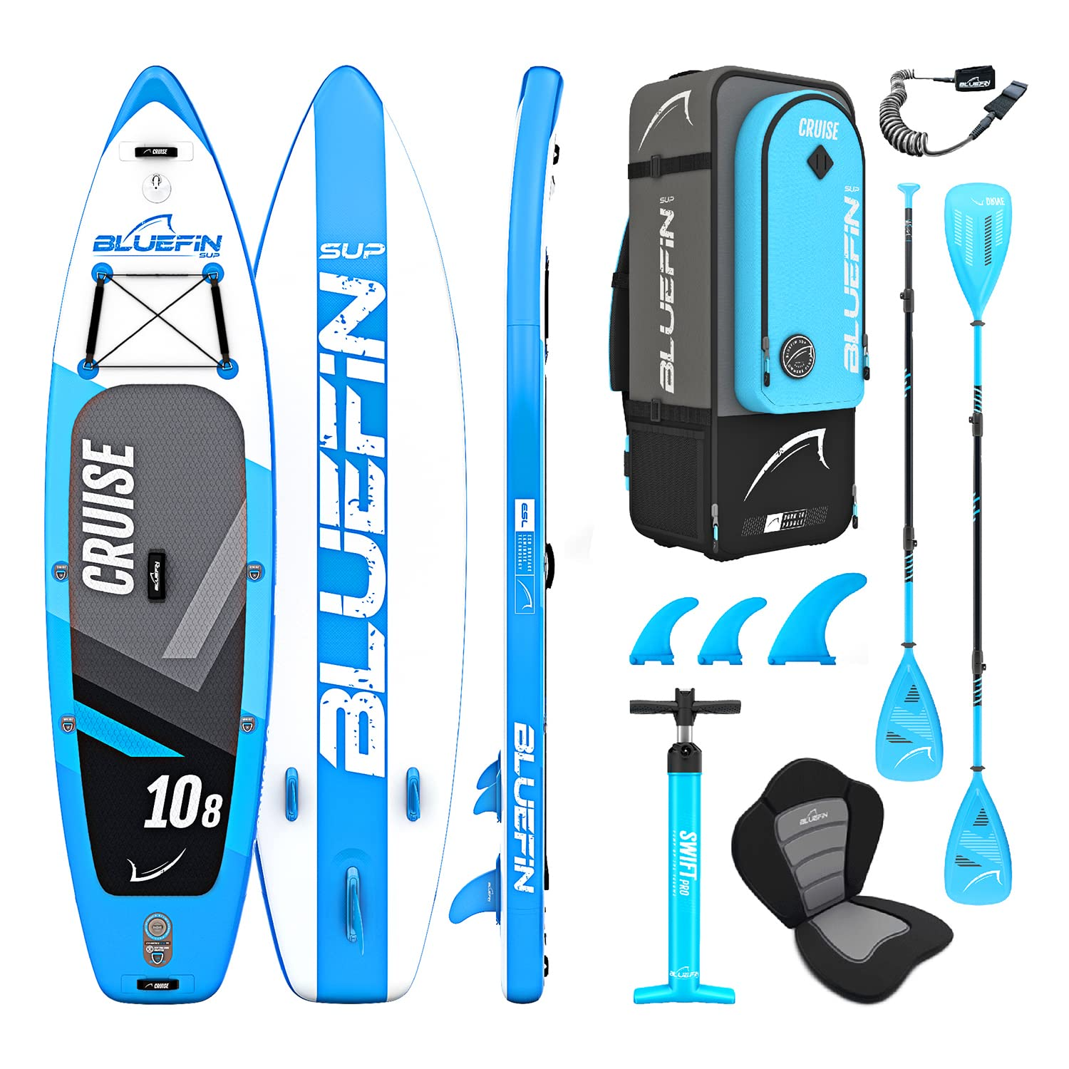 【Sports&Outdoors】【BS】Inflatable Stand Up Paddle Board Kayak Conversion Kit 10'8, 12', 15'